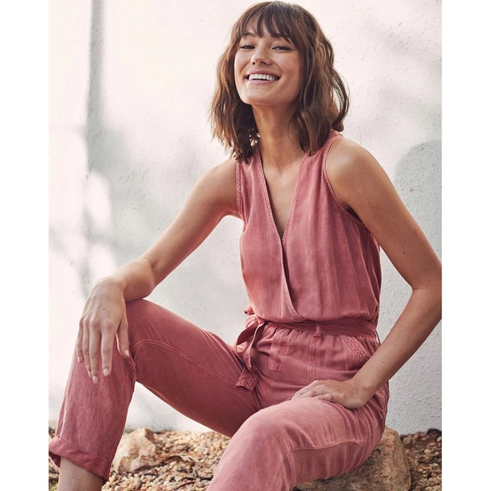 Splendid Linen Alder Utility Jumpsuit